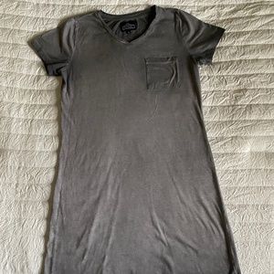 Gray T-Shirt Dress